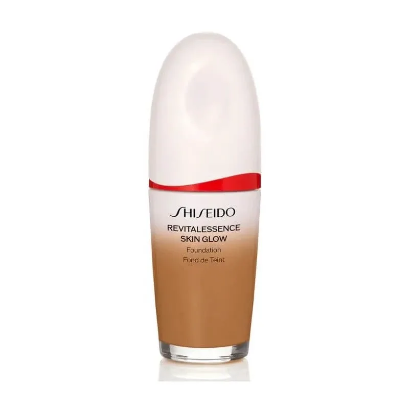 Shiseido Revitalessence Skin Glow SPF 30 – fond de ten iluminator – nr. 420 bronze — preț și oferte