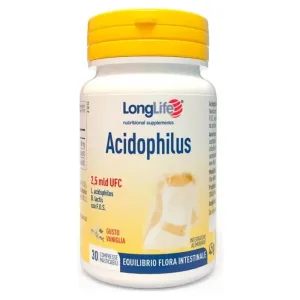 Longlife acidophilus 30 comprimate masticabile – supliment alimentar pentru flora intestinală