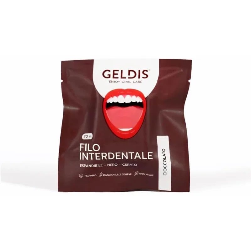 Geldis Cioccolato - ață dentară extensibilă, cerată, neagră, 30 m — preț și oferte