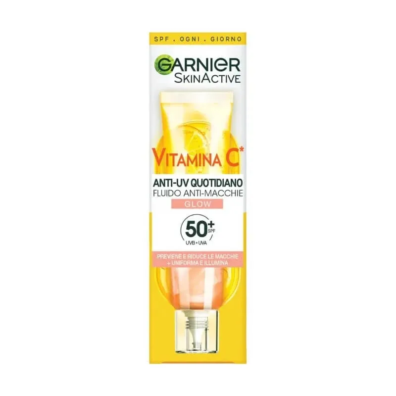 Garnier Skin Active Vitamina C SPF 50+ Protecție anti-UV zilnică – Fluid anti-petele cu efect luminos, 40 ml — preț și oferte