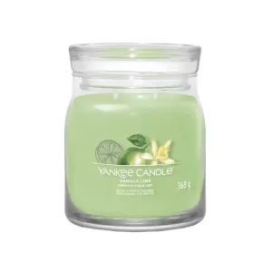 Yankee Candle Vanilla Lime – lumânare parfumată Signature, dimensiune medie, 368 g