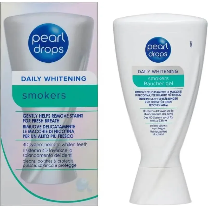 Pearl drops Smokers – pastă de dinți albitoare împotriva petelor de nicotină, 50 ml — preț și oferte