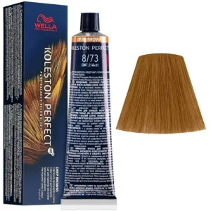 Wella Koleston perfect me+ - vopsea de păr nr. 8/73 blond deschis cu nuanțe aurii de nisip