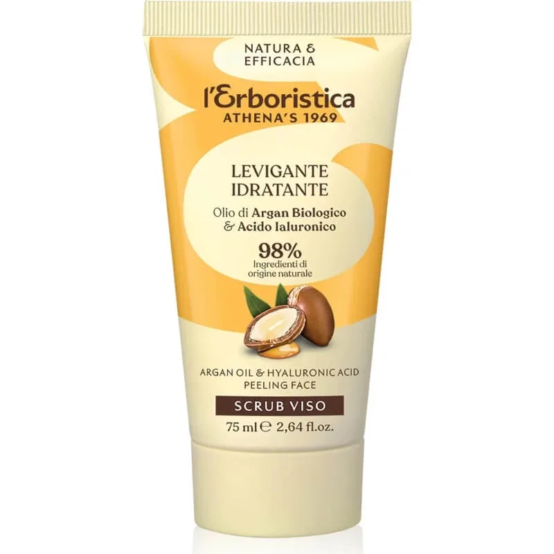 Produs pe bază de plante pentru exfolierea feței cu ulei și granule de argan, 75 ml L'Erboristica — preț și oferte