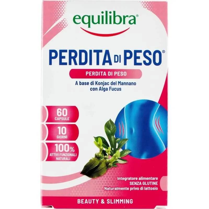 Equilibra pentru slăbit, 60 de capsule – supliment alimentar pe bază de fibre de konjac și alge fucus — preț și oferte