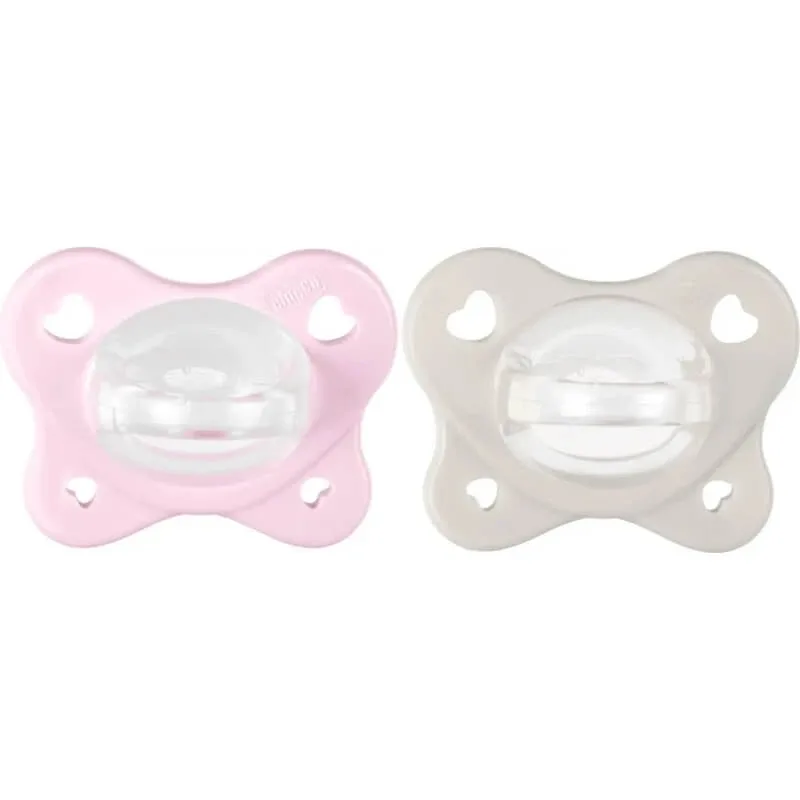 Chicco Physioforma Dual Soft 2-6 luni – 2 suzete – roz — preț și oferte