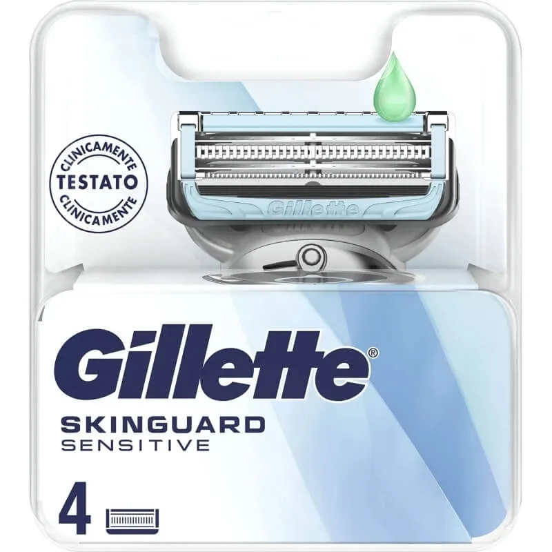 Gillette Skinguard Sensitive – 4 lame de schimb pentru aparatul de ras — preț și oferte