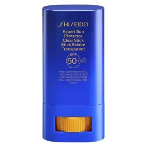 Shiseido Cremă solară pentru față SPF 50+, stick de protecție solară transparentă, protecție foarte ridicată, 20 g