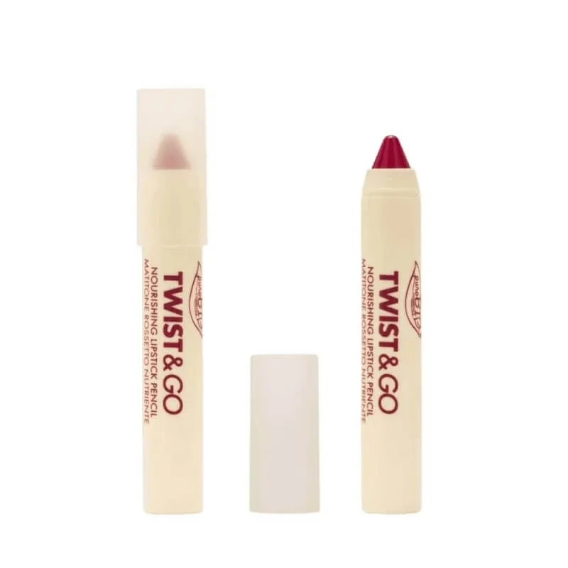 Puro bio twist &amp; go – ruj cremos hrănitor nr. 505, roșu zmeură — preț și oferte