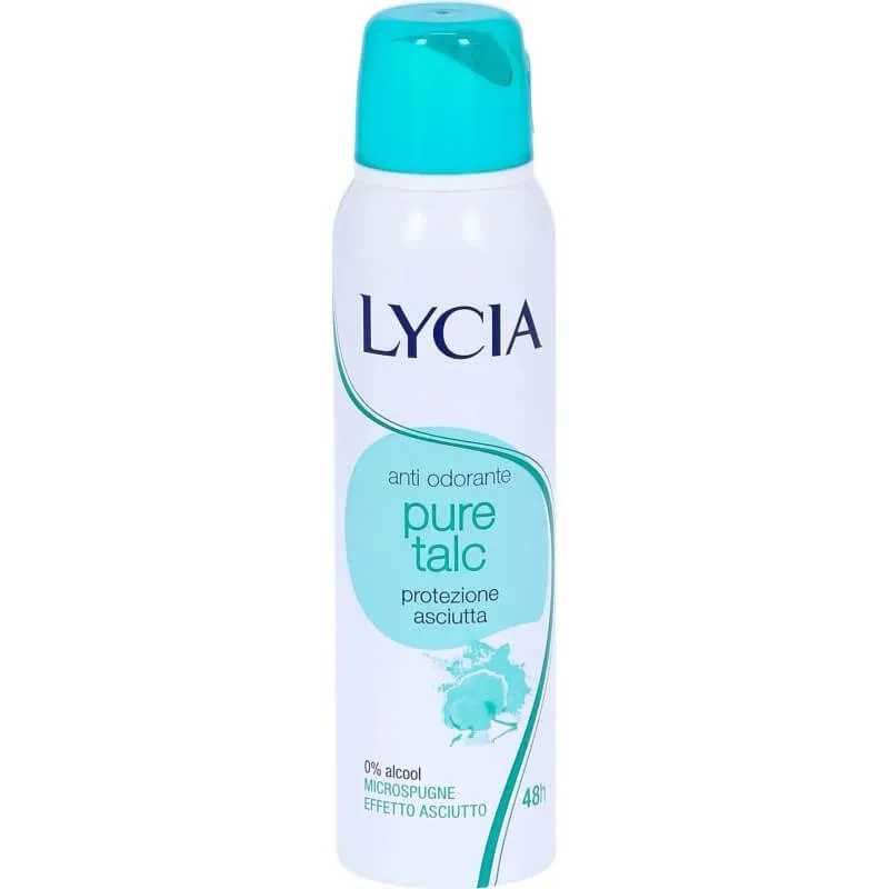 Lycia Pure talc de protecție uscată – deodorant spray 150 ml — preț și oferte