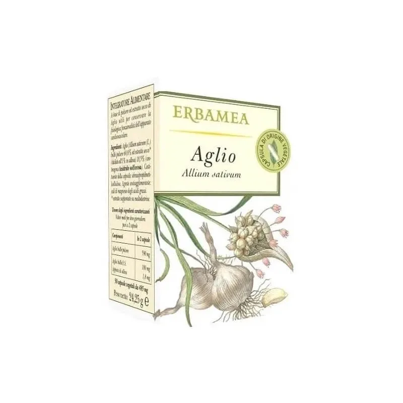 Erbamea usturoi 50 capsule – supliment alimentar pentru digestie — preț și oferte