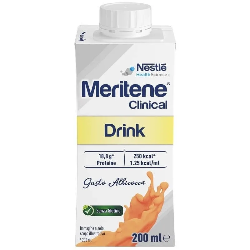 Nestle Meritene băutură clinică cu aromă de caise – produs alimentar destinat unor scopuri medicale speciale, 200 ml — preț și oferte