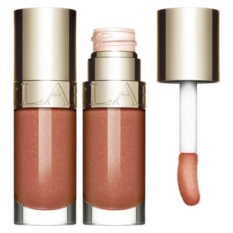Clarins Lip Comfort Oil, ediție limitată – ulei pentru buze nr. 27 „Fleeting Dew” — preț și oferte