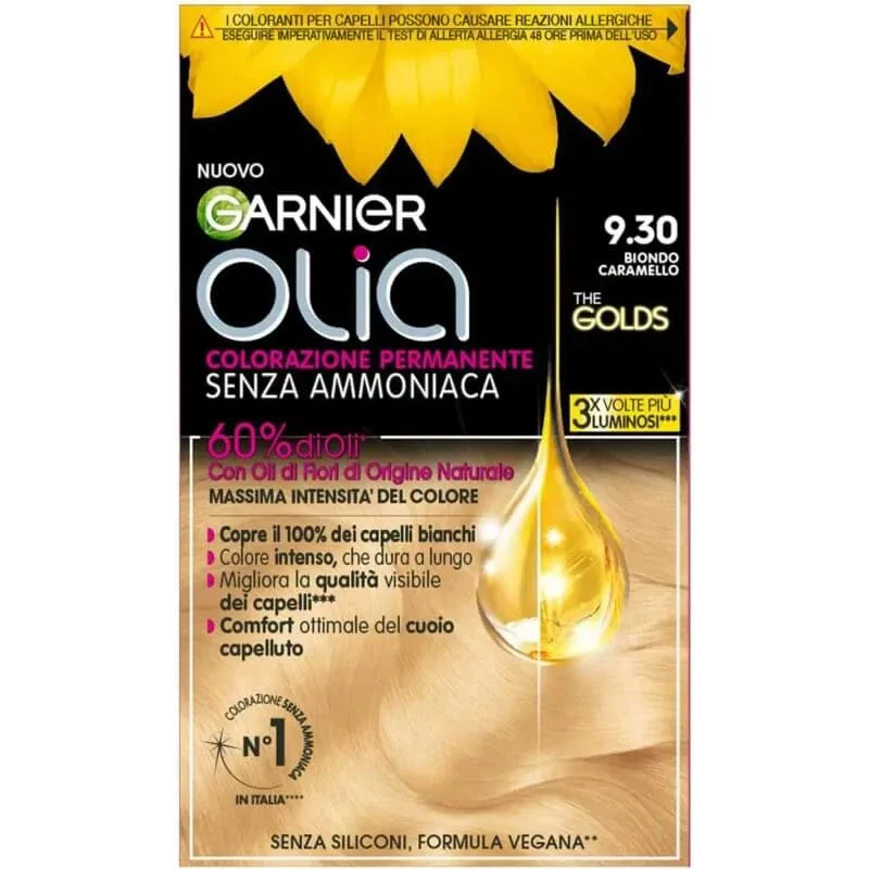 Garnier Olia – vopsea de păr nr. 9.30 blond caramel — preț și oferte