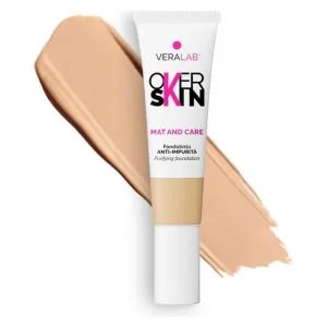 Veralab Overskin mat and care – fond de ten anti-imperfecțiuni nr. 5.5 caramel