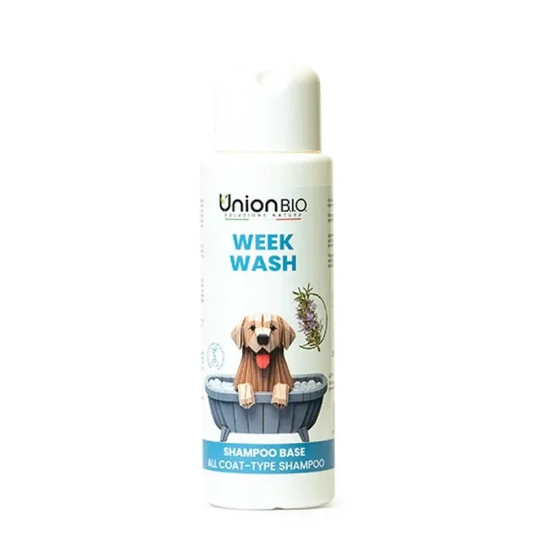Union bio Week wash – șampon delicat, curățător, hidratant și regenerant, cu argilă, 250 ml — preț și oferte