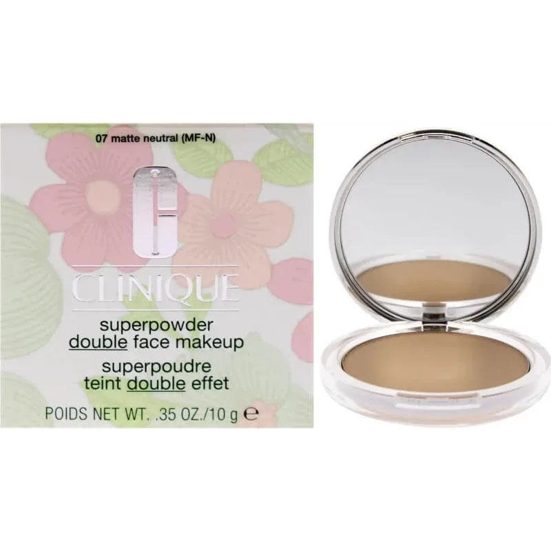 Clinique Superpowder Double Face Powder Matte – pudră compactă matifiantă nr. 07 Matte Neutral — preț și oferte