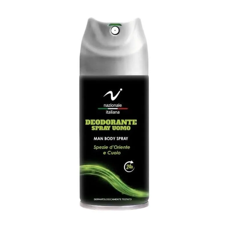 Nazionale italiana Spezie d'oriente e cuoio - deodorant spray pentru bărbați cu protecție de lungă durată, 150 ml — preț și oferte