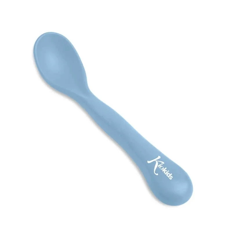 Kiokids Lingură ergonomică pentru copii din polipropilenă albastră, de la 6 luni în sus — preț și oferte