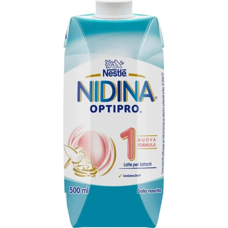Nestle Nidina Optipro 1 – lapte lichid pentru sugari până la vârsta de 6 luni, 500 ml — preț și oferte