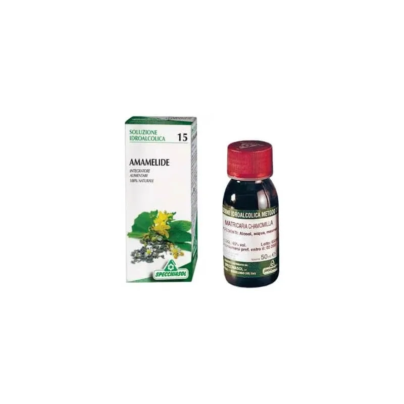 Specchiasol soluție hidroalcoolică 15 hamamelis 50 ml – supliment pentru microcirculație — preț și oferte