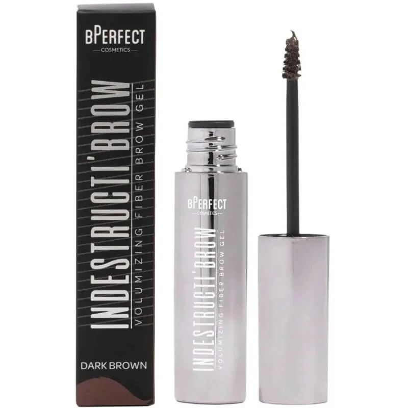 Bperfect Indestructi’brow – rimel cu fibre pentru sprâncene – maro închis — preț și oferte