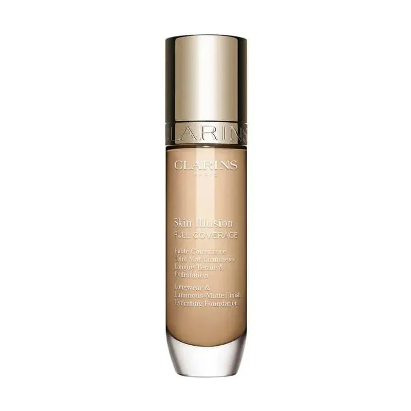 Clarins Skin Illusion Full Coverage – fond de ten cu efect mat și luminos – nr. 105n — preț și oferte