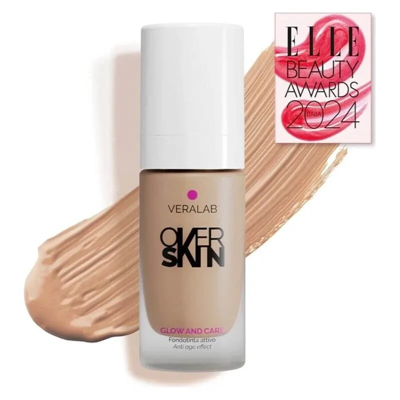 Veralab Overskin glow and care – fond de ten activ, luminos și hidratant nr. 6.5 chihlimbar — preț și oferte