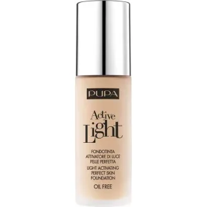 Pupa Active Light – fond de ten SPF 10, fără ulei, pentru un ten perfect – nr. 011