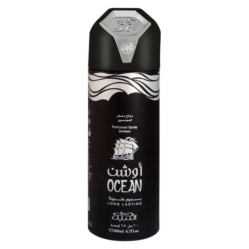 Nabeel Ocean - deodorant spray parfumat unisex, cu efect răcoritor, 200 ml — preț și oferte