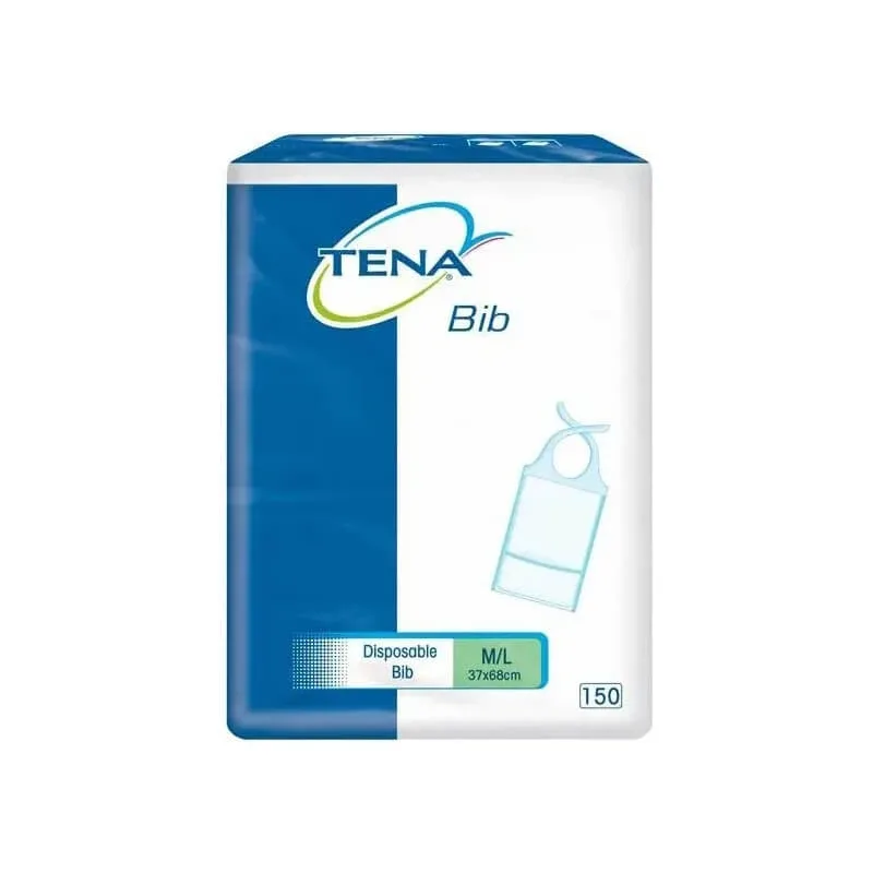 Tena bib - 150 de bavete de unică folosință, mărimea M/L — preț și oferte