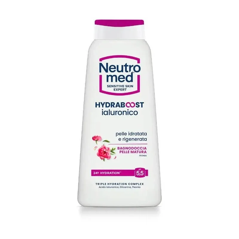 Neutromed Hydraboost cu acid hialuronic – gel de duș pentru pielea matură, 600 ml — preț și oferte