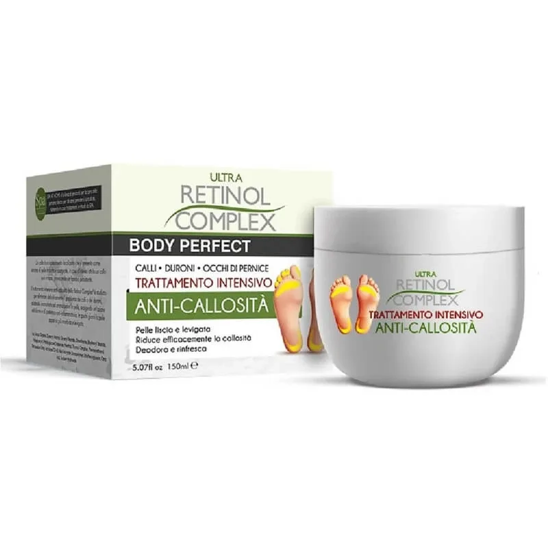 Retinol complex Body perfect anti-calozități – tratament intensiv exfoliant și hidratant 150 ml — preț și oferte