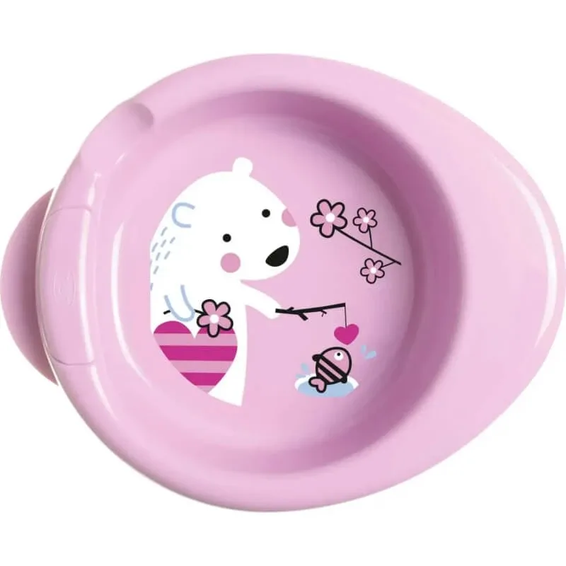 Chicco farfurie pentru mâncare caldă, roz, 6 luni+ — preț și oferte