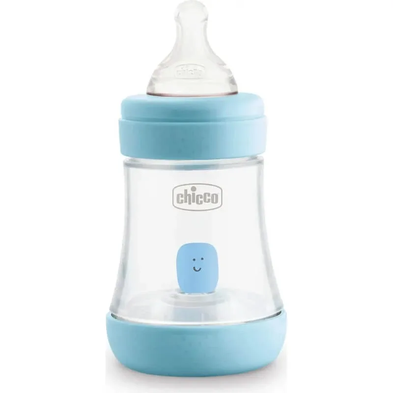 Chicco Perfect 5 - biberon anticolic cu debit lent, 150 ml, albastru deschis — preț și oferte