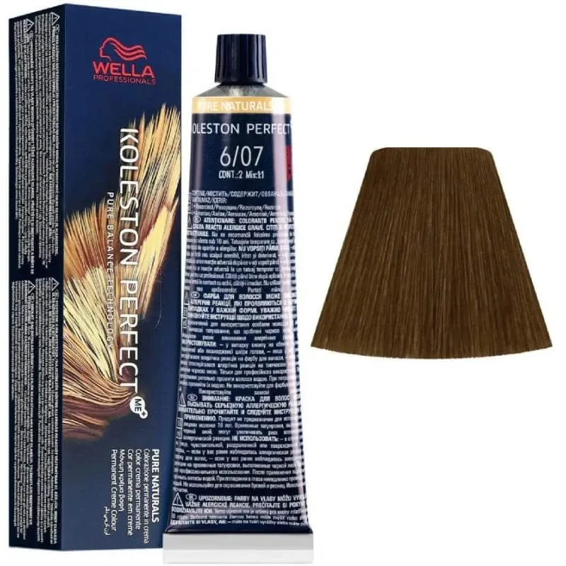 Wella Koleston perfect me+ - vopsea de păr nr. 6/07 blond închis natural nisipiu — preț și oferte