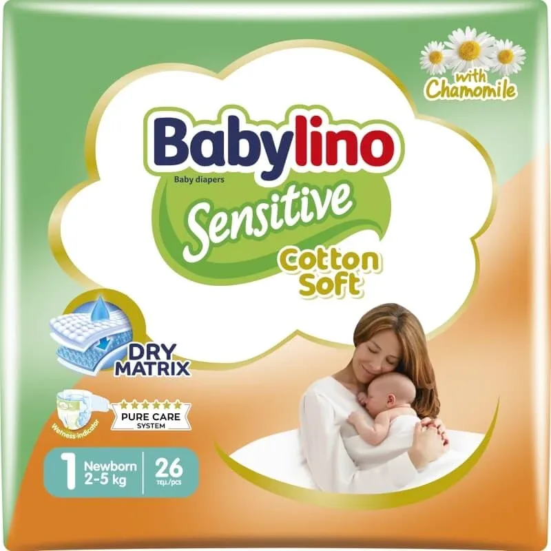 Babylino Sensitive - 26 de scutece pentru nou-născuți, 2-5 kg — preț și oferte