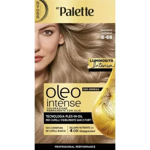 Paleta Syoss Oleo Intense – vopsea permanentă nr. 8-50 blond cenușiu natural