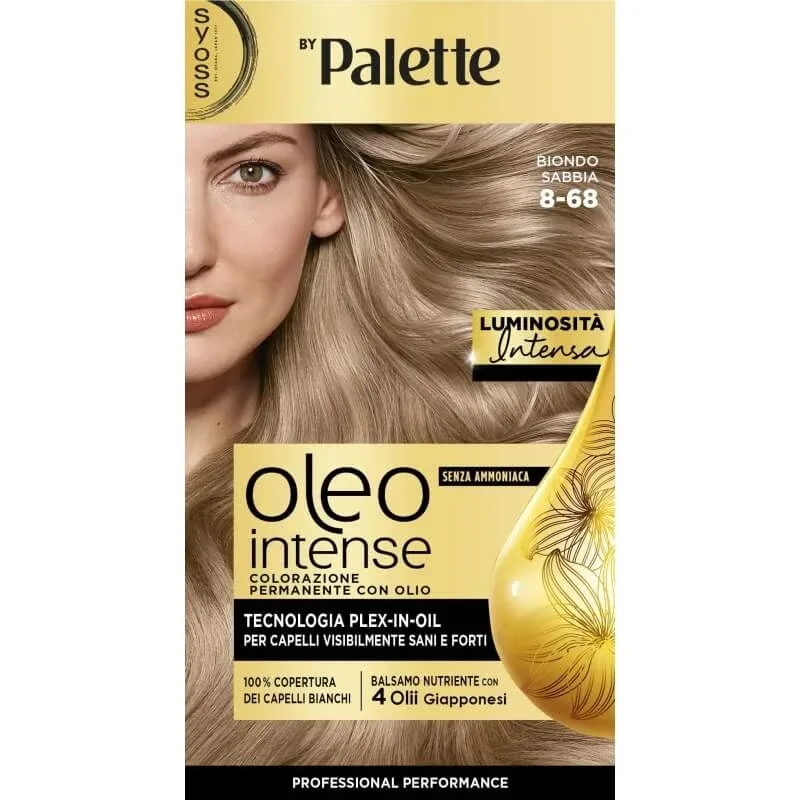 Paleta Syoss Oleo Intense – vopsea permanentă nr. 8-50 blond cenușiu natural — preț și oferte