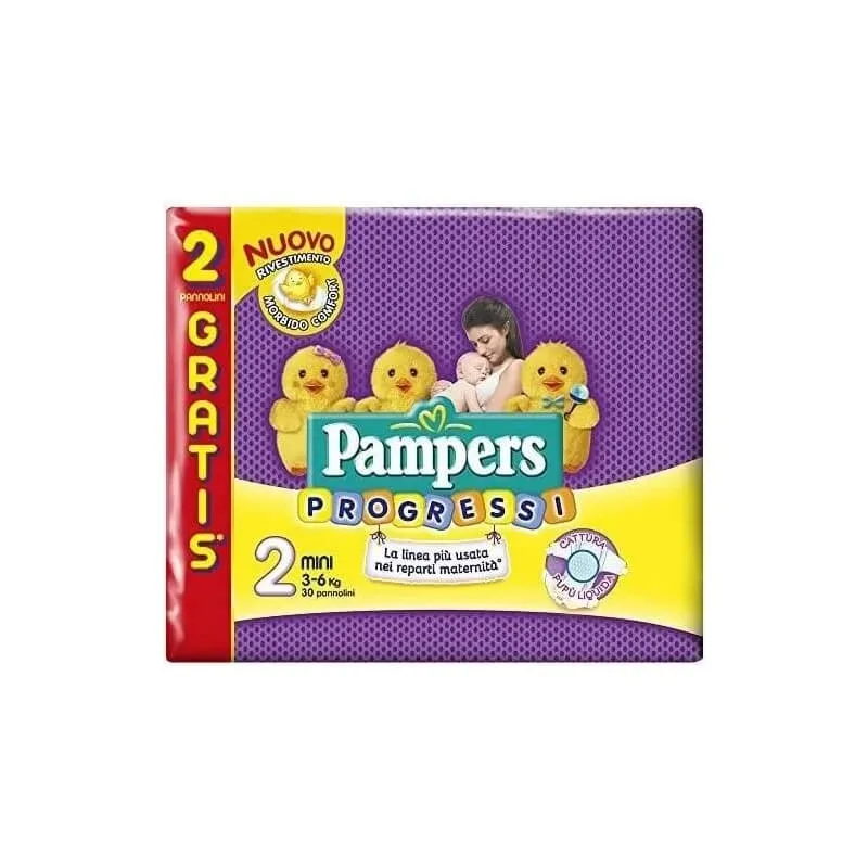 Pampers Progressi Sensitive Mini (3-6 kg) 30 de scutece — preț și oferte