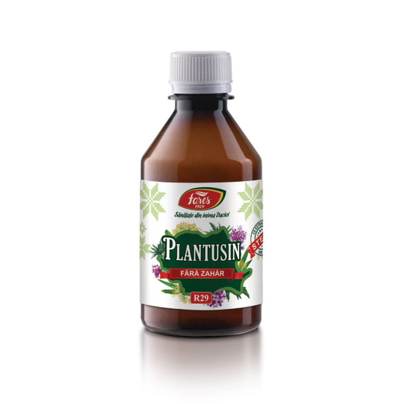 Plantusin fara zahar, R29, sirop de tuse, Fares | 250 ml — preț și oferte