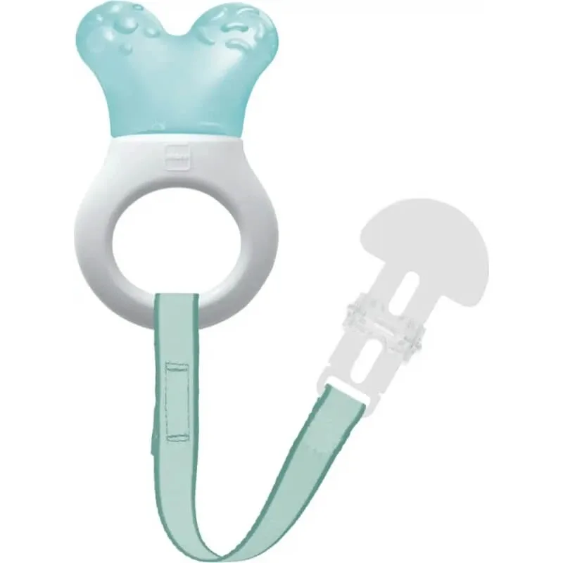 Mam Mini - inel de dentiție răcoritor cu clemă - albastru deschis — preț și oferte