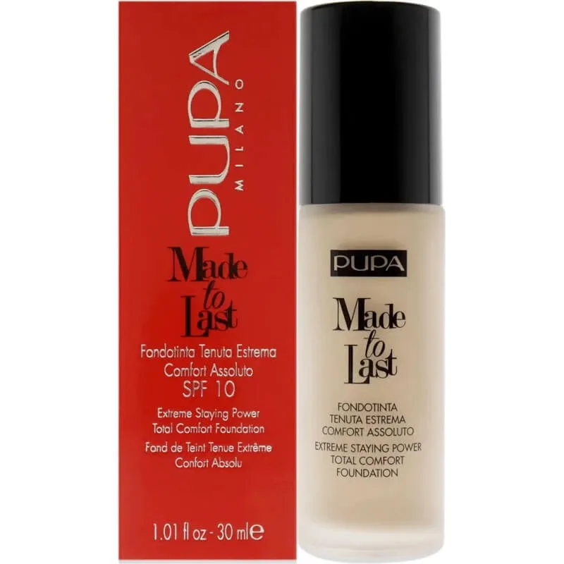 Pupa made to last – fond de ten cu rezistență extremă – nr. 030 natural beige — preț și oferte