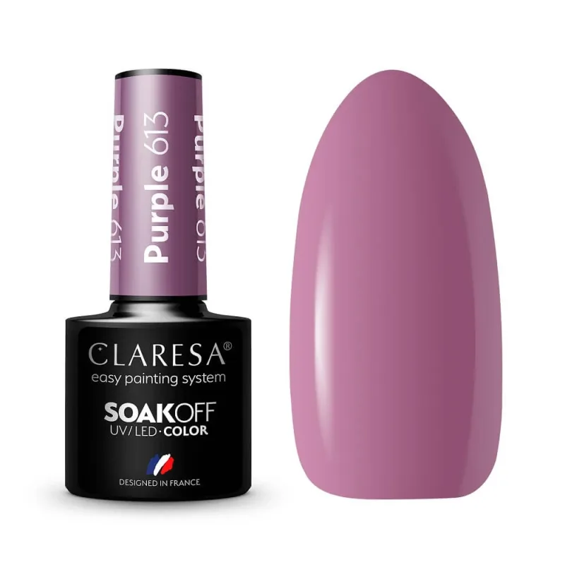Lac hibrid Claresa Soak Off UV/LED violet 613, 5g — preț și oferte