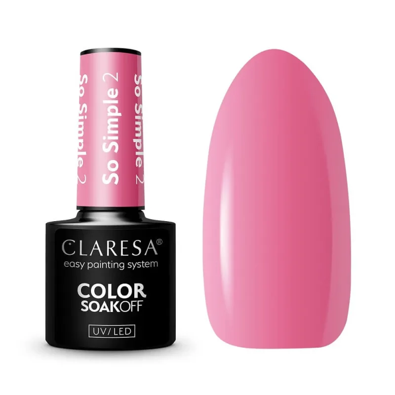 Lac hibrid Claresa Soak Off UV/LED So Simple 2, 5 g — preț și oferte