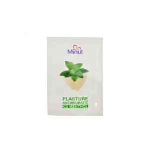 Plasture antireumatic Menthol 12 X 18CM, Minut