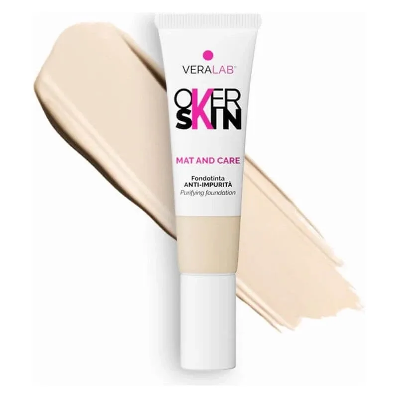 Veralab Overskin mat and care – fond de ten anti-imperfecțiuni nr. 1.5 silk — preț și oferte