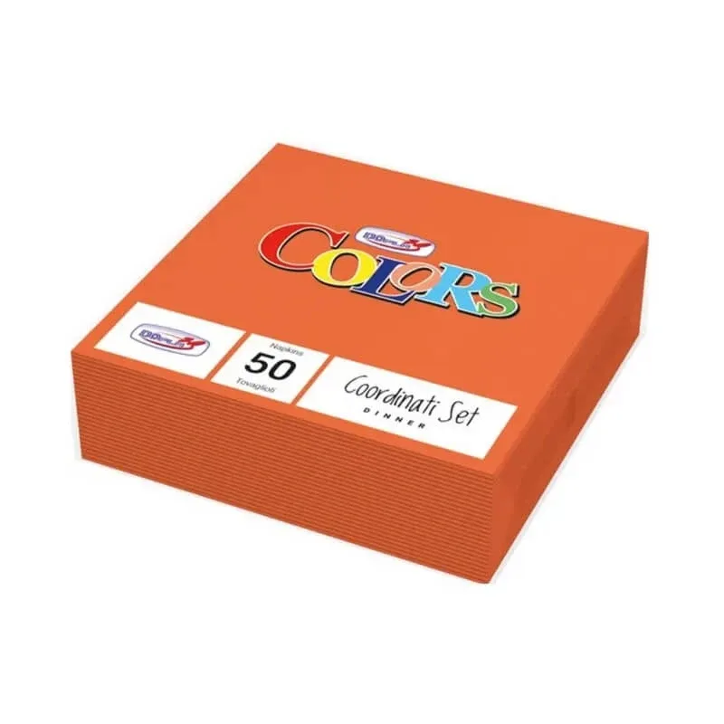 Dopla Colors - 50 de șervețele colorate 33 x 33 cm - portocaliu — preț și oferte