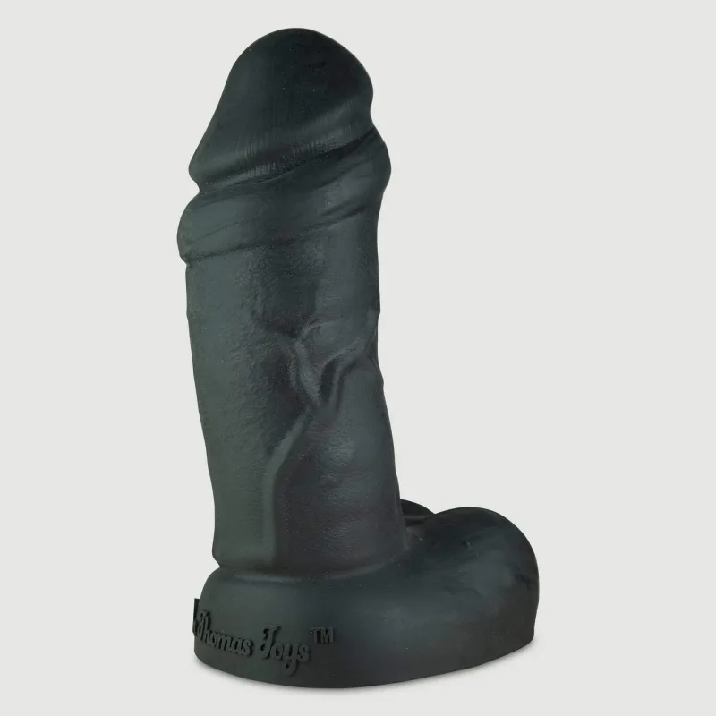 Fat Boy Platinum silicon mare realist Dildo cu bile 25,4 cm - negru — preț și oferte