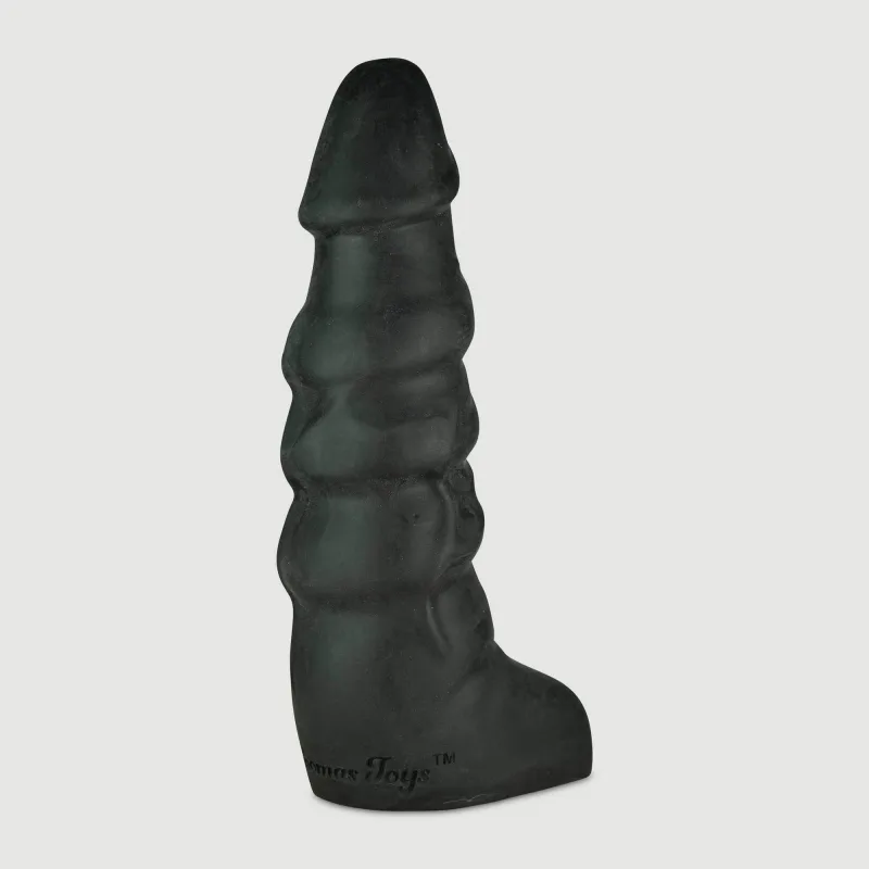 The Ladder Realistic Platinum Silicone X-Large Dildo cu coaste 34 cm - Negru — preț și oferte